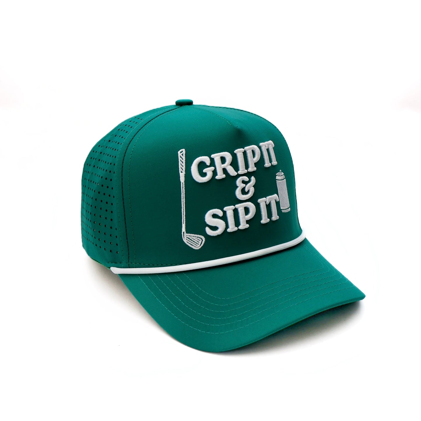 Grip It & Sip It Performance Golf Hat