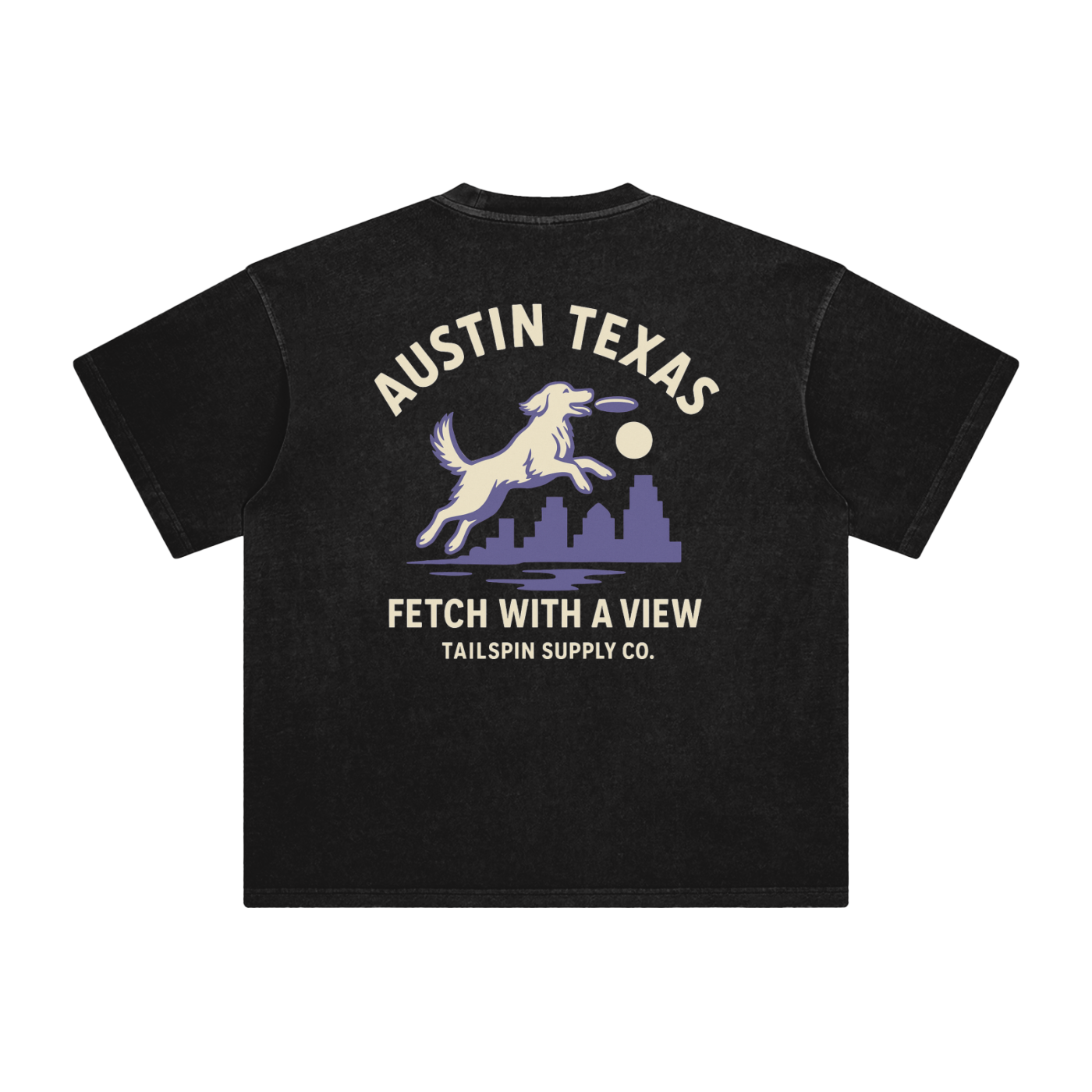 Austin Texas Fetch With A View Tee