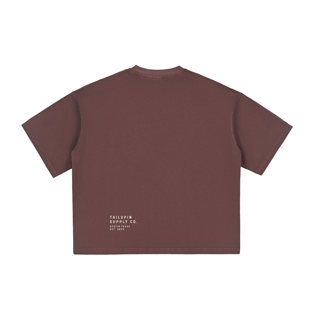 Ume Purple Austin Texas Reverse Cropped T-Shirt