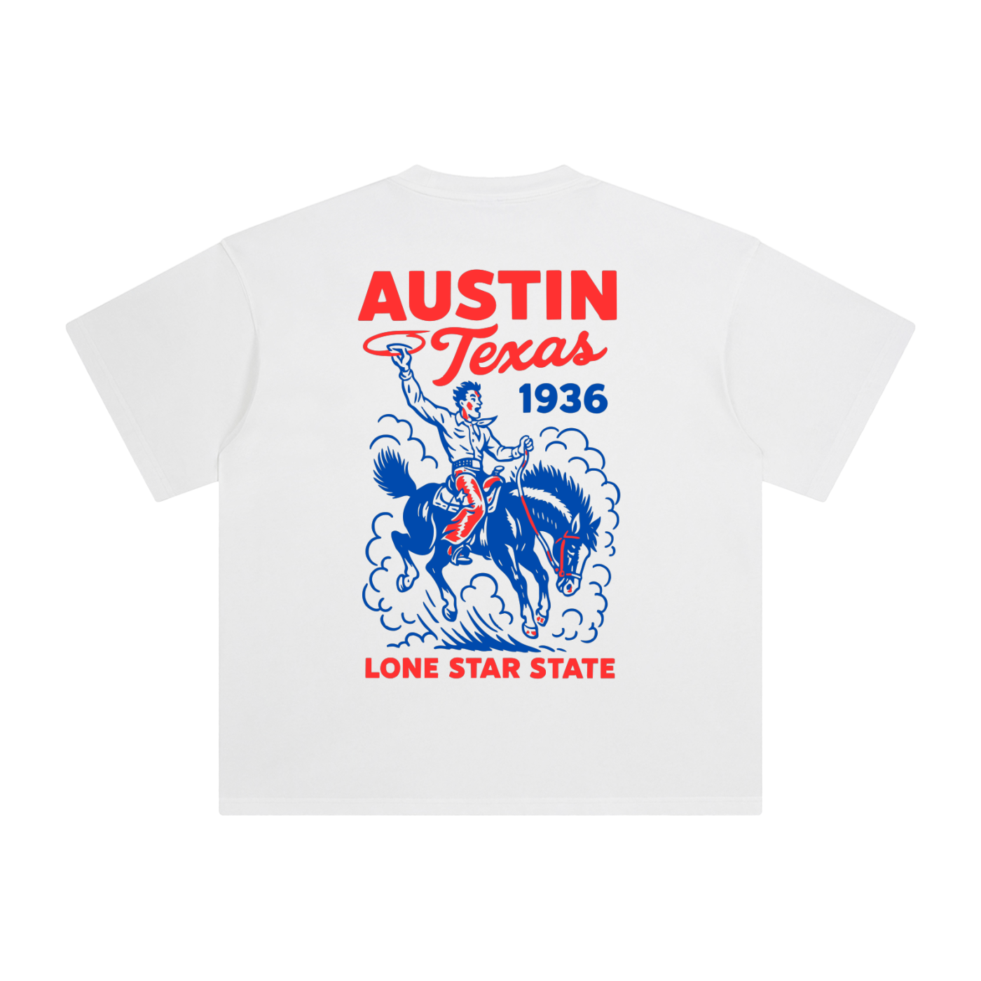 Austin Texas Bold Lone Rider T-Shirt 2.0