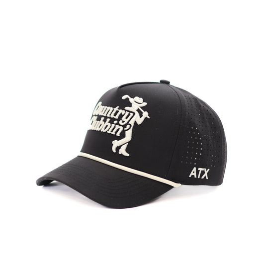 Country Clubbin' Performance Golf Hat (Black)