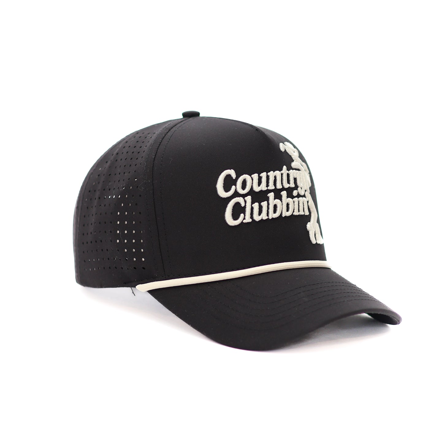 Country Clubbin' Performance Golf Hat (Black)