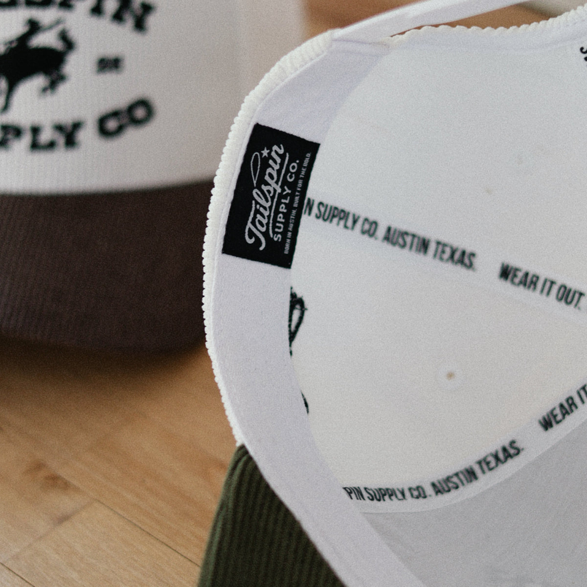 Tailspin Bronco Corduroy Hat in Dark Green