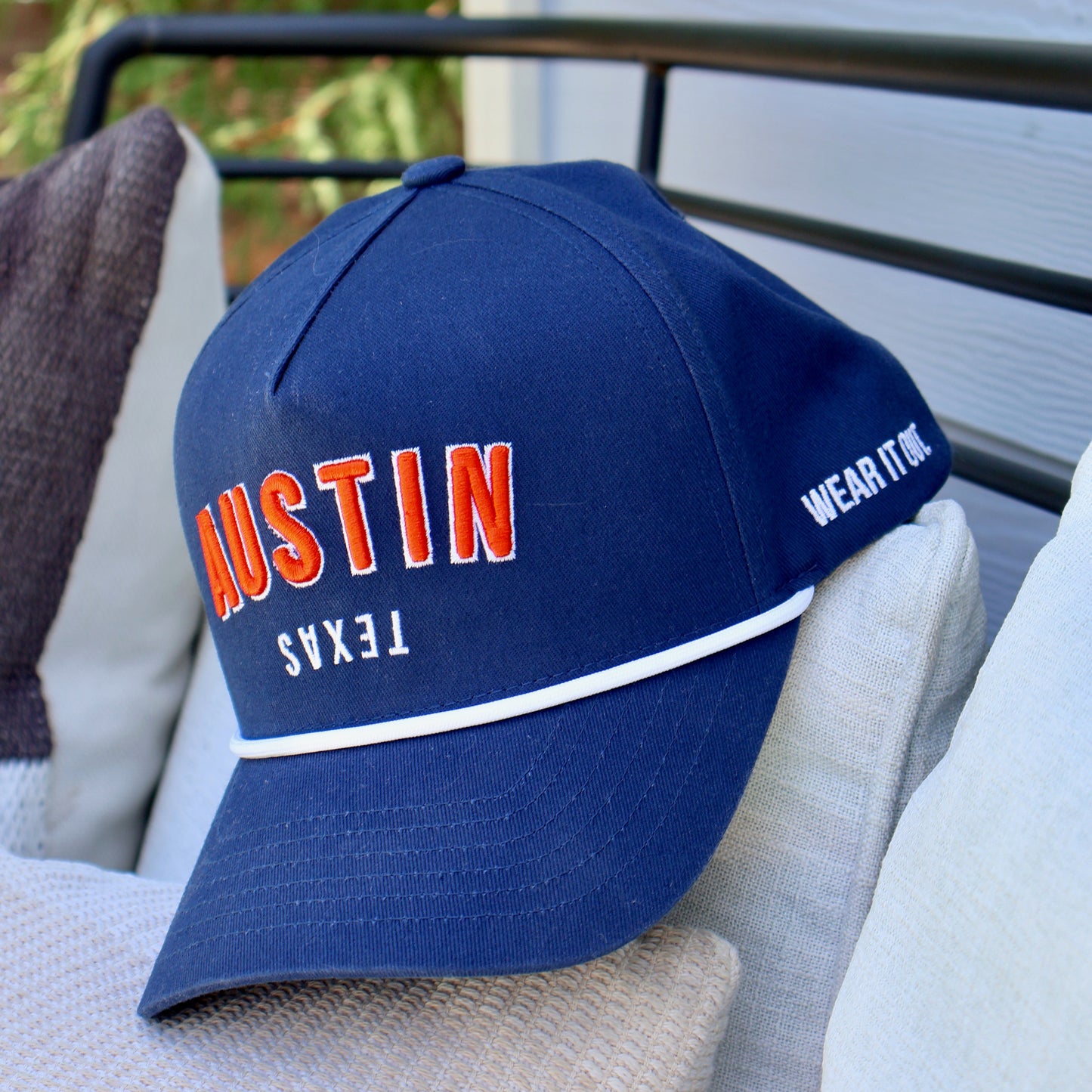 PREORDER - Navy Austin Texas Rope Hat