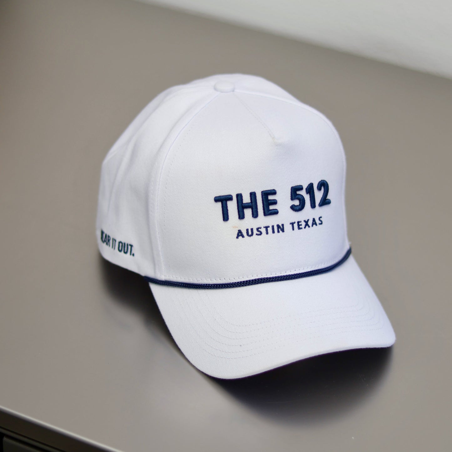 PRE-ORDER - White "THE 512" Rope Hat