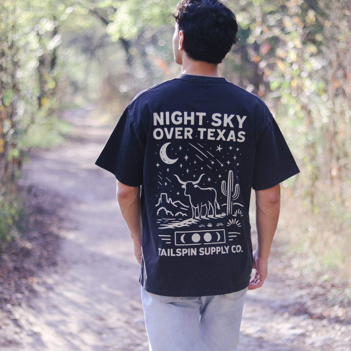 Night Sky Over Texas T-Shirt