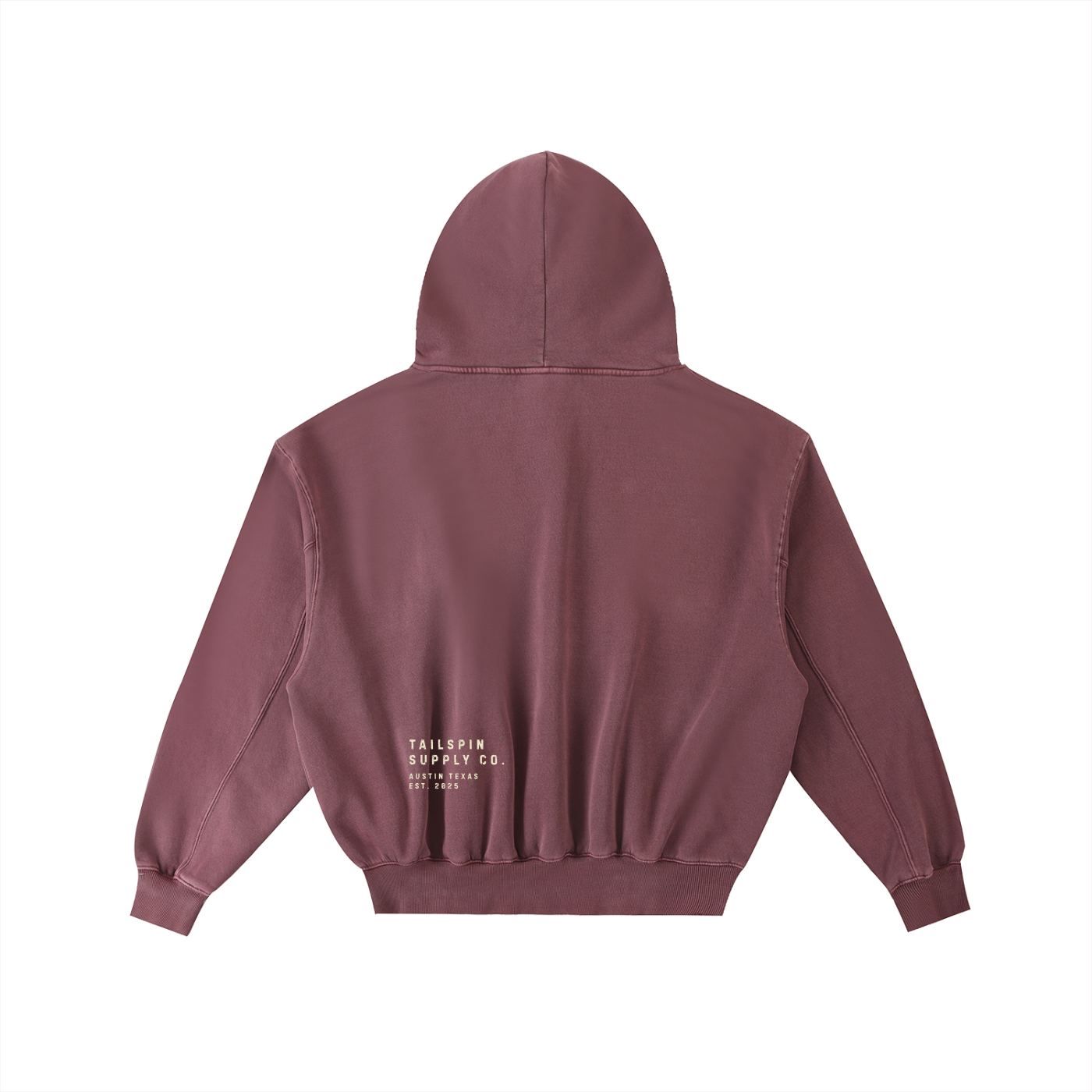 Reverse Austin Texas Frayed Washed Fleece Hoodie