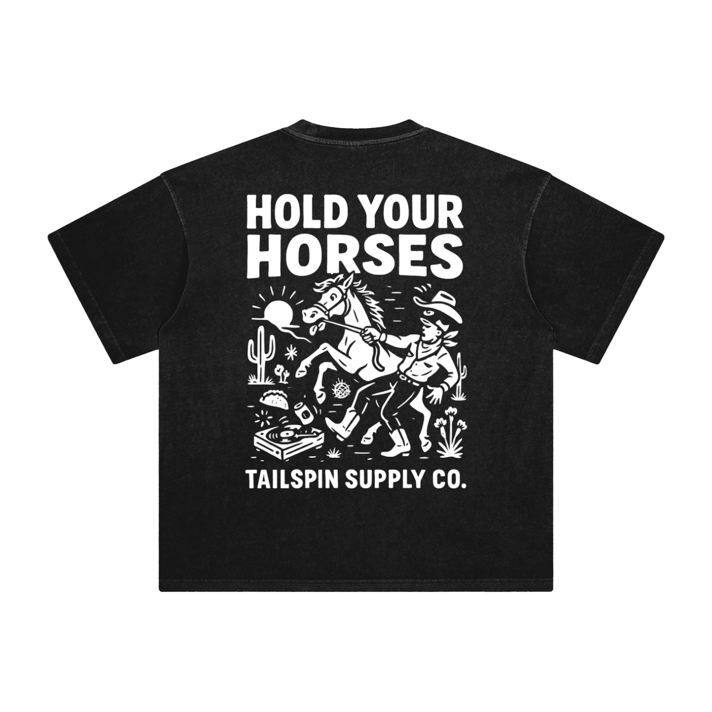 Hold Your Horses T-Shirt | Tailspin Supply Co. Texas – TAILSPIN Hold Your Horses T-Shirt | Tailspin Supply Co. Texas – TAILSPIN