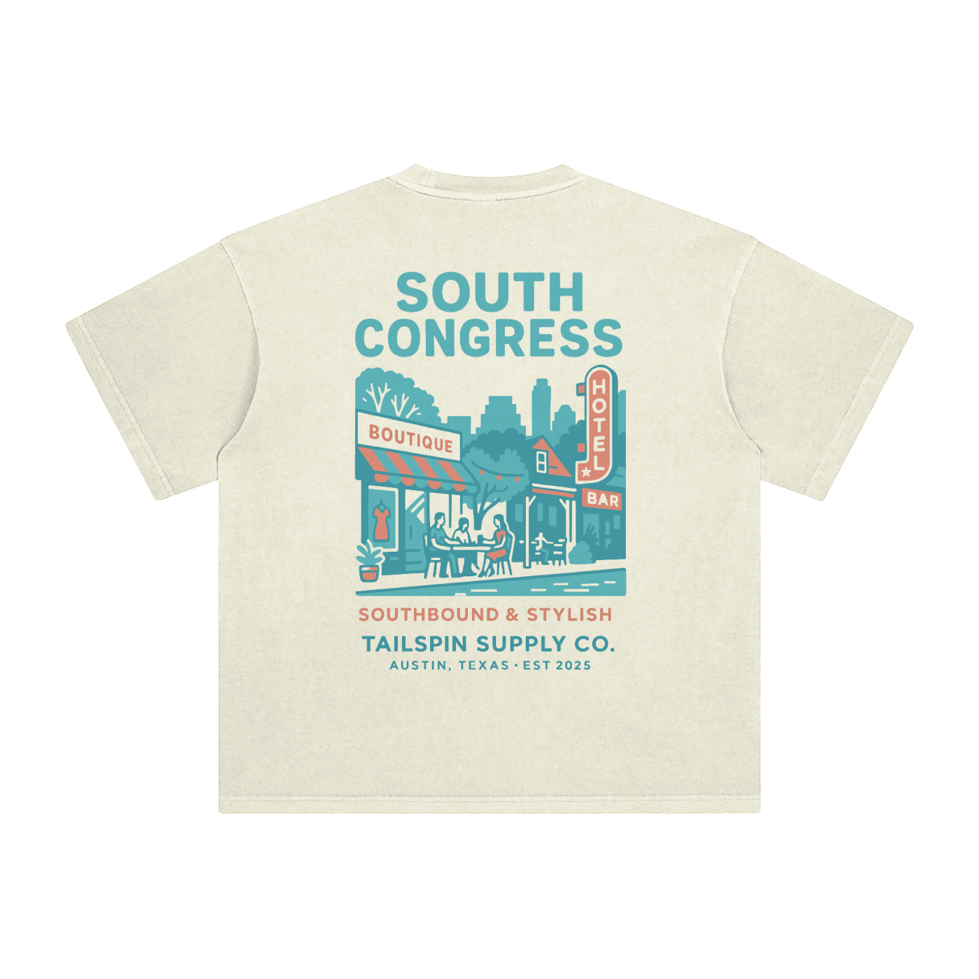 South Congress Austin Texas Neighborhood T-Shirt