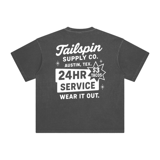 24 Hour Service Solo Color T-Shirt