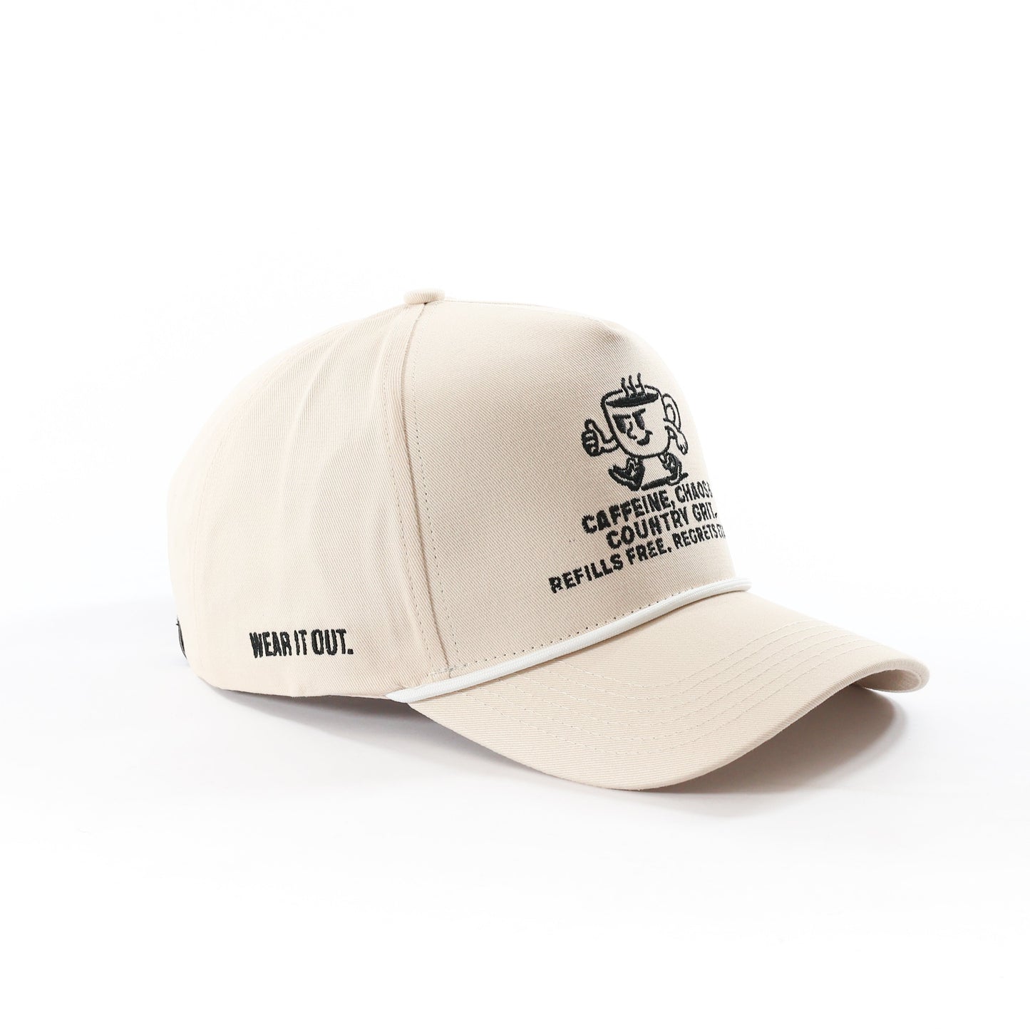 CAFFEINE, CHAOS & COUNTRY GRIT Rope Hat