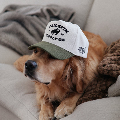 Tailspin Bronco Corduroy Hat in Dark Green