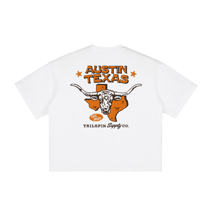 Austin Texas Longhorn Cropped T-Shirt