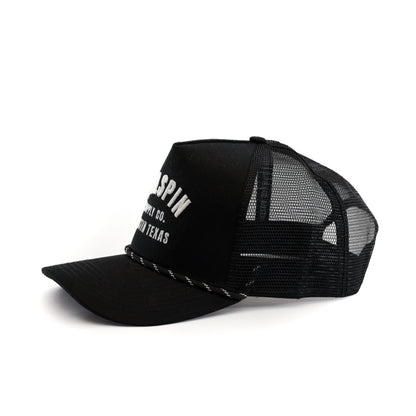 Black Mesh Tailspin Supply Co. Logo Hat