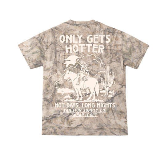 Only Gets Hotter Performance Camo T-Shirt