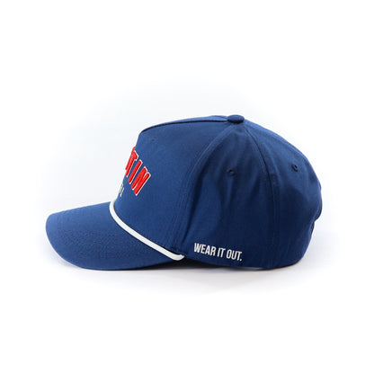 Navy Austin Texas Rope Hat