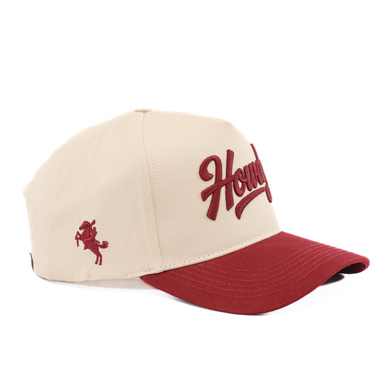 Howdy Hat in Maroon