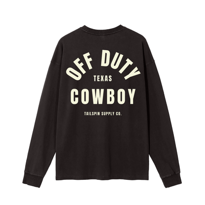 Off Duty Cowboy Long Sleeve T-Shirt
