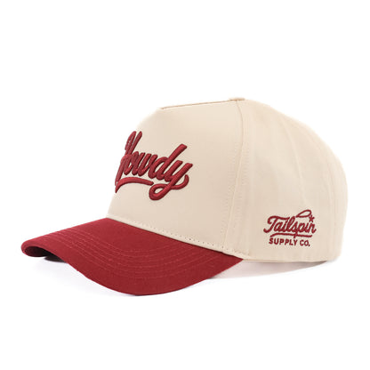 Howdy Hat in Maroon