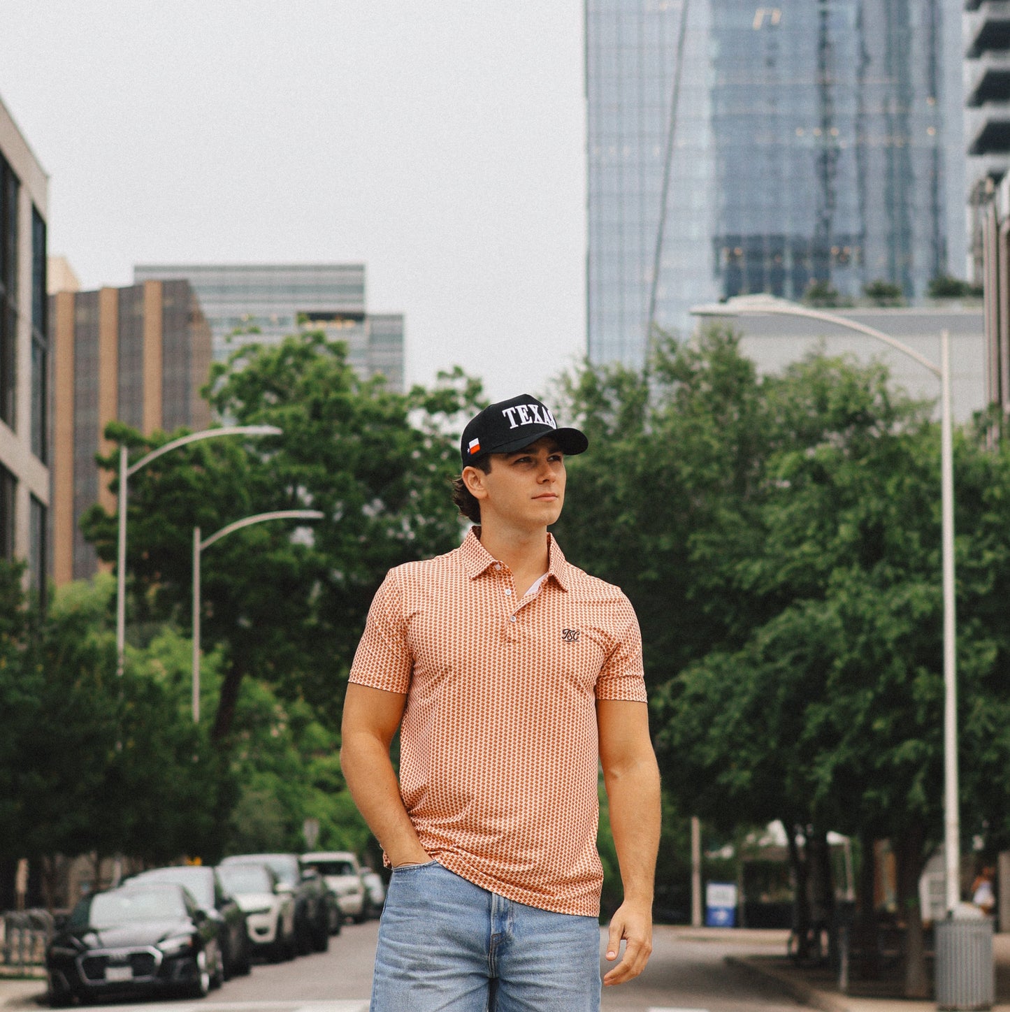Little Texas Performance Polo (Orange)
