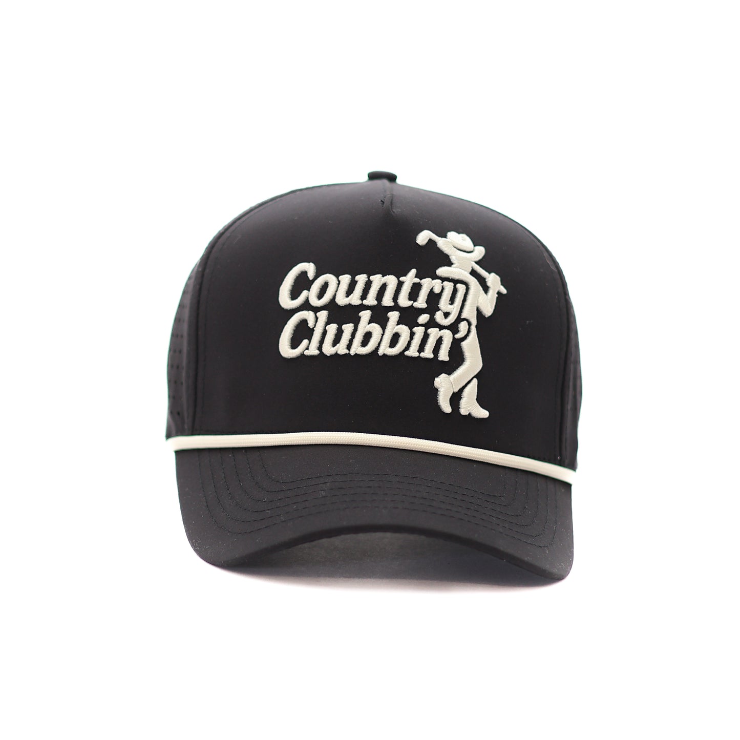 Country Clubbin' Performance Golf Hat (Black)