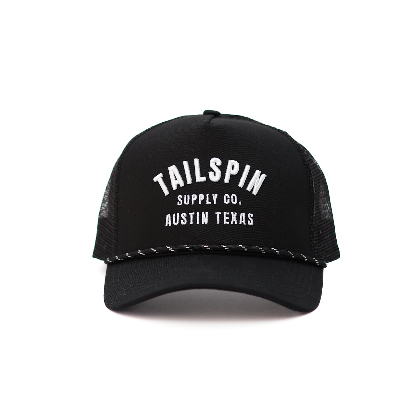 Black Mesh Tailspin Supply Co. Logo Hat