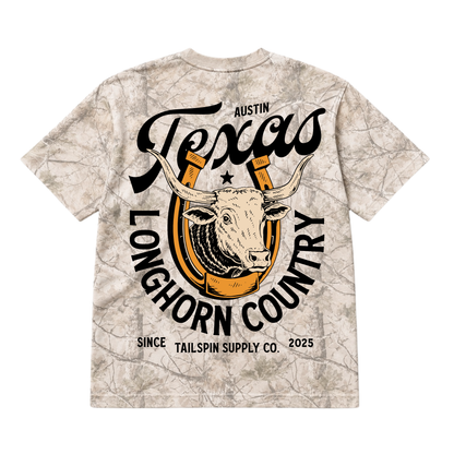 (Pre-Order) Longhorn Country Camo T-Shirt