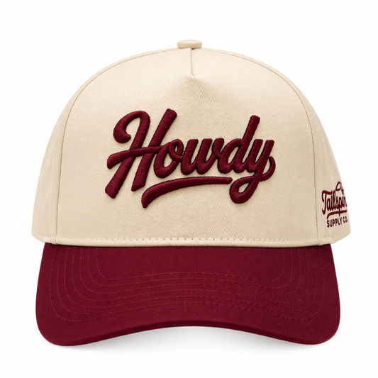 Howdy Hat in Maroon