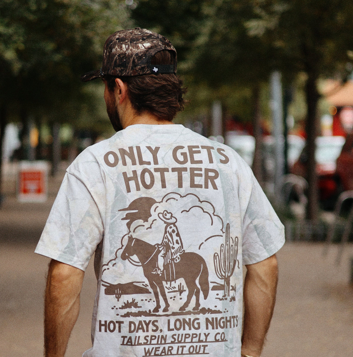 Only Gets Hotter Camo T-Shirt