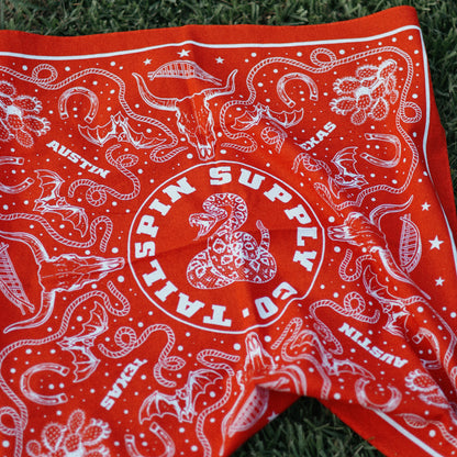 Austin Texas Heritage Bandana in Red