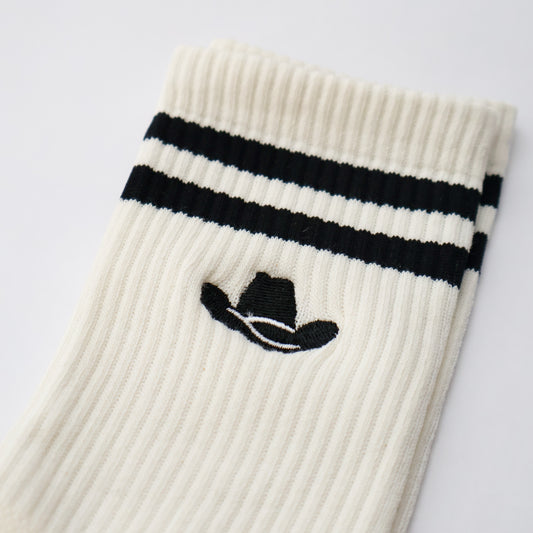 Cowboy Hat Crew Sock