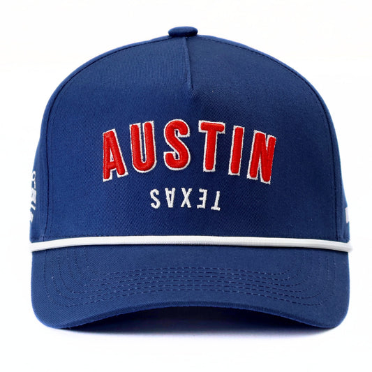 Navy Austin Texas Rope Hat