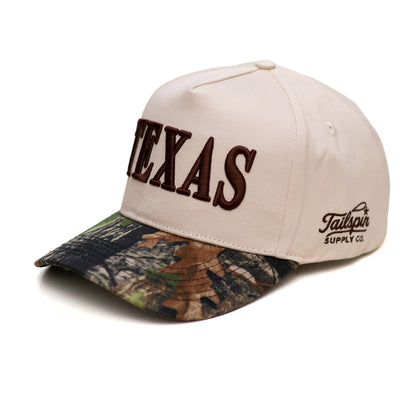 Texas Vintage Camo Brim Hat