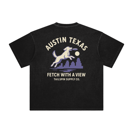 Austin Texas Fetch With A View Tee