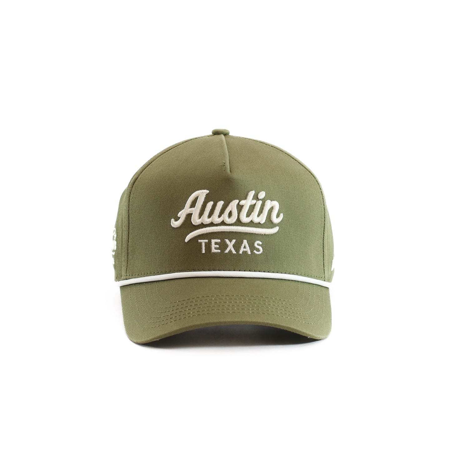 Green Austin Texas Script Rope Hat