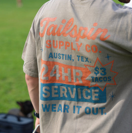 24 Hour Service Tee - Khaki