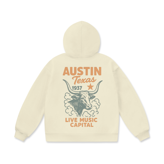Live Music Capital Oversize Heavyweight Hoodie