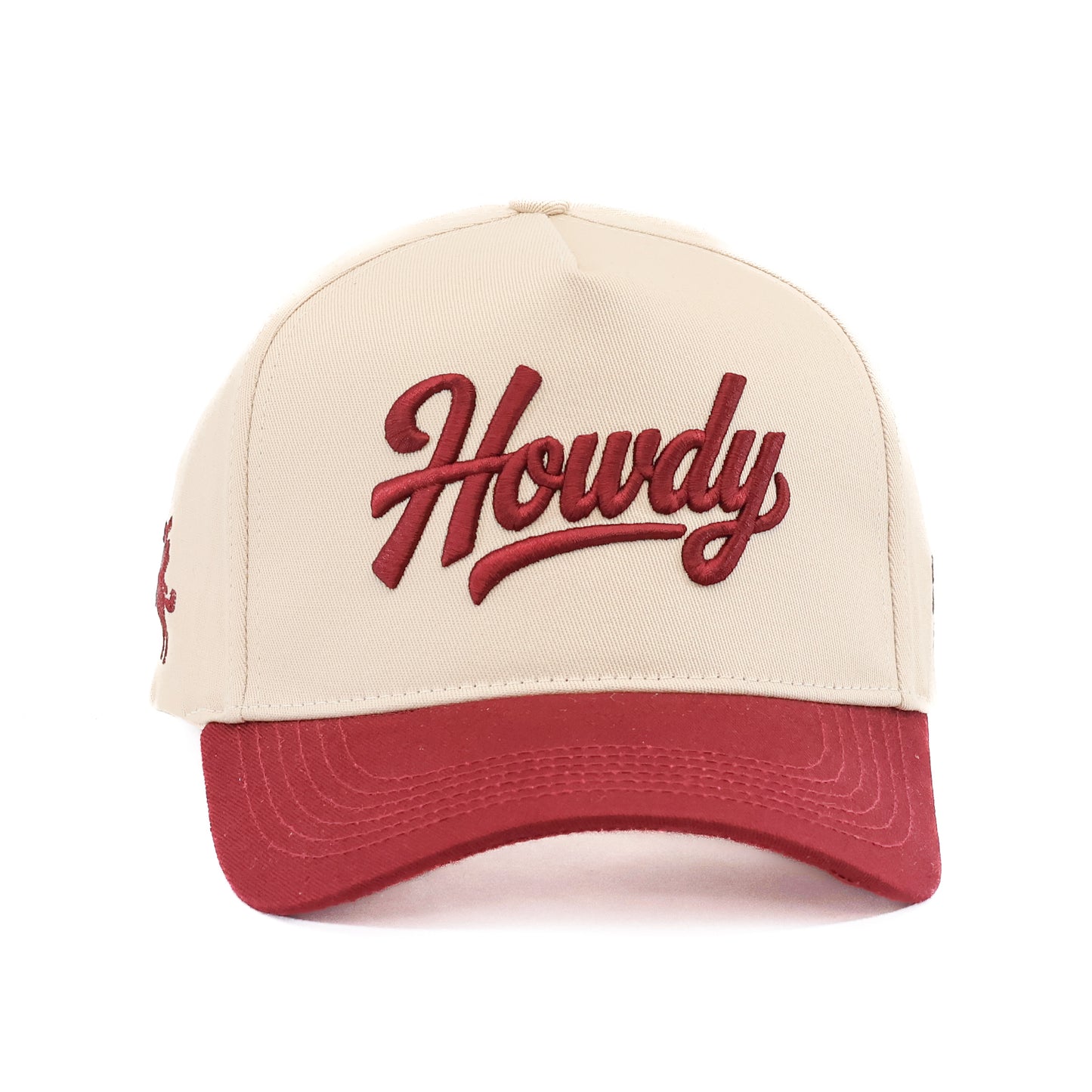 Howdy Hat in Maroon