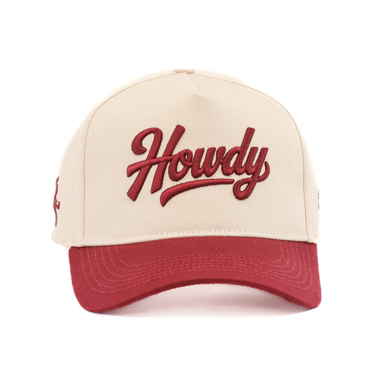 Howdy Hat in Maroon
