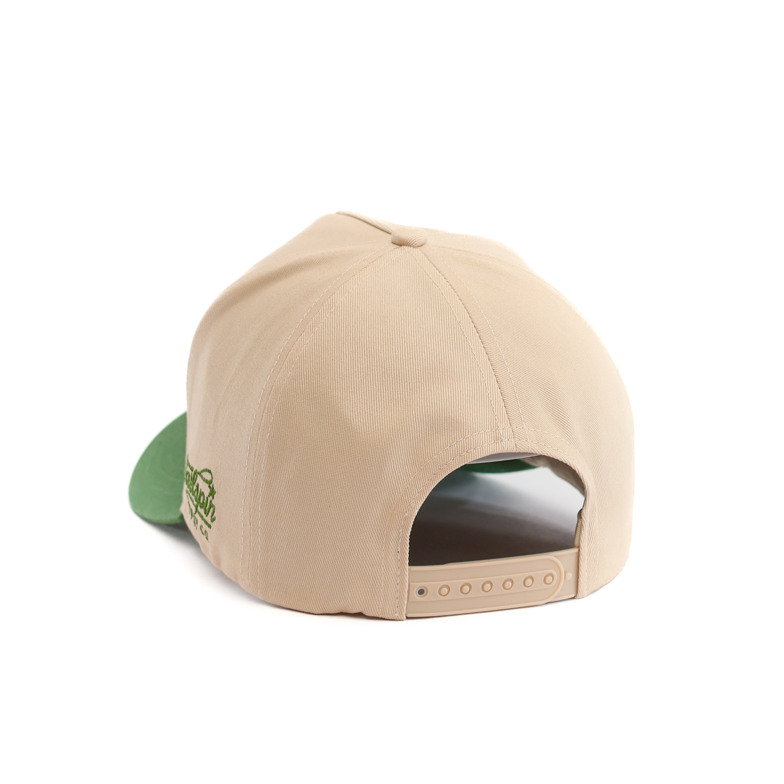 Austin Two Tone Snapback Hat Cream and Green | Tailspin Supply Co
