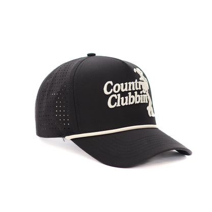Country Clubbin' Performance Golf Hat (Black)