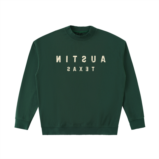 Austin Texas Reverse Crewneck Sweatshirt