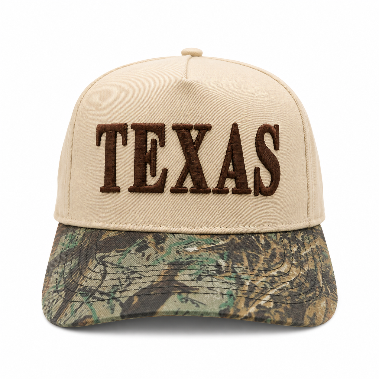 Texas Hat in Cream & Camo
