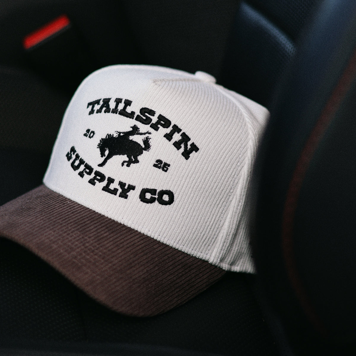 Tailspin Bronco Corduroy Hat in Charcoal