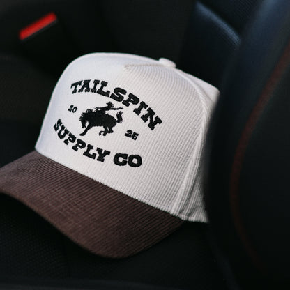 Tailspin Bronco Corduroy Hat in Charcoal