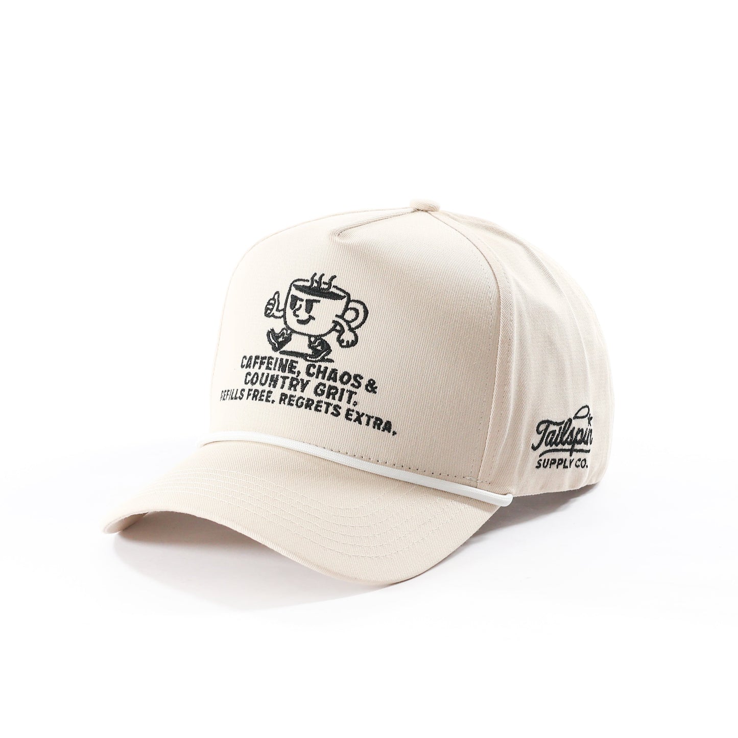 CAFFEINE, CHAOS & COUNTRY GRIT Rope Hat