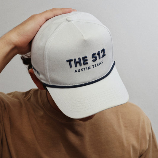 White "THE 512" Rope Hat