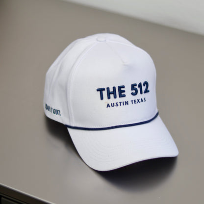 PRE-ORDER - White "THE 512" Rope Hat