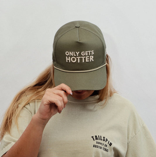 ONLY GETS HOTTER Rope Hat