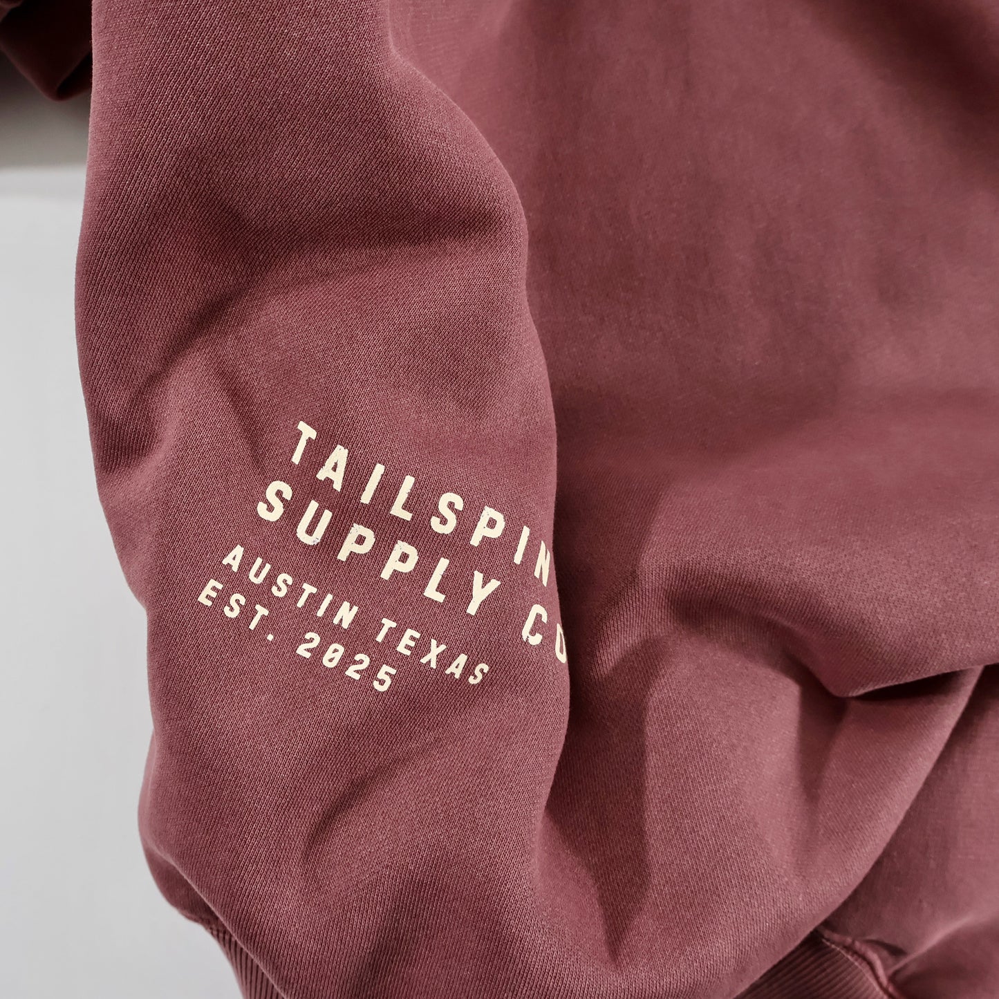 Reverse Austin Texas Frayed Washed Fleece Hoodie